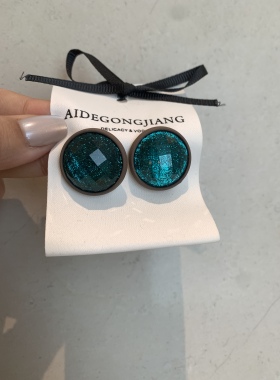 Atelier Koa日本手工制作滴胶复古韩剧大女主圆形日常耳环