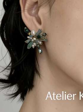 Atelier Koa  日本手工串珠耳环复古小众耳饰