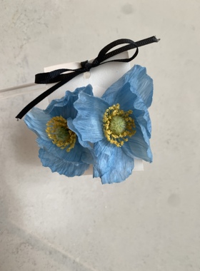 Atelier Koa  日本手工布艺夸张花朵度假夏日耳环波西米亚