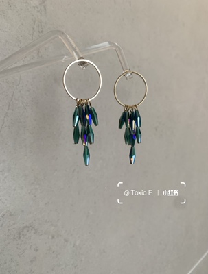 Toxic F ｜ 超美超闪的独家珠管流苏耳环