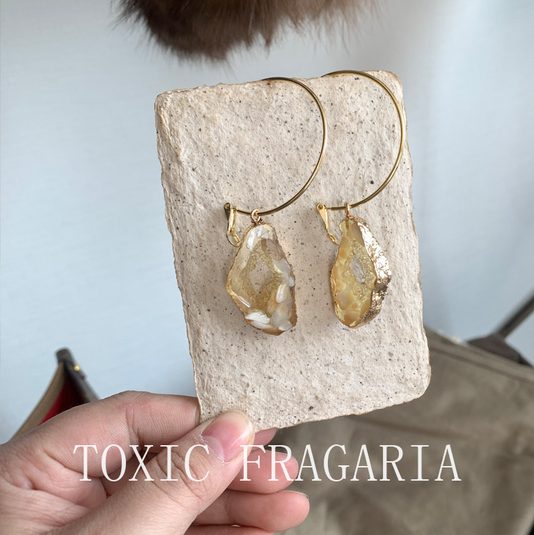 Atelier Koa 植物 天然醋酸滴胶款日本手工耳环