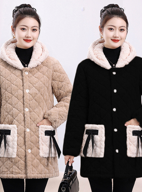 冬季短款连帽棉服女新款时尚加厚保暖加绒棉衣小个子棉袄外套棉袄