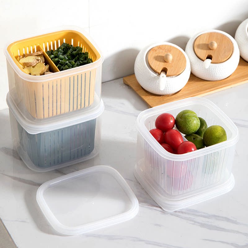 kitchen Chopped green onion Crisper Refrigerator Dedicated Onion ginger storage box fruit Leachate Sealed box Vegetables food Jarin the Tableware , Fresh container/Fresh Containers , Crisper  category - from Buy2taobao.com to provide professional Taobao agent buy service