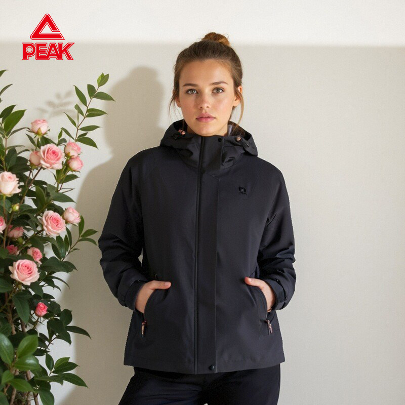 匹克梭织风衣外套女款2025新款秋冬季户外运动休闲防风连帽夹克,运动服/休闲服装,运动风衣,淘宝优惠券,粉丝福利购,淘宝优惠卷