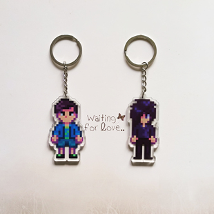 星露谷stardew valley谢恩塞巴斯蒂安亚克力冰箱贴钥匙扣游戏周边