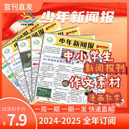 少年新闻报全年订阅2024-2025年