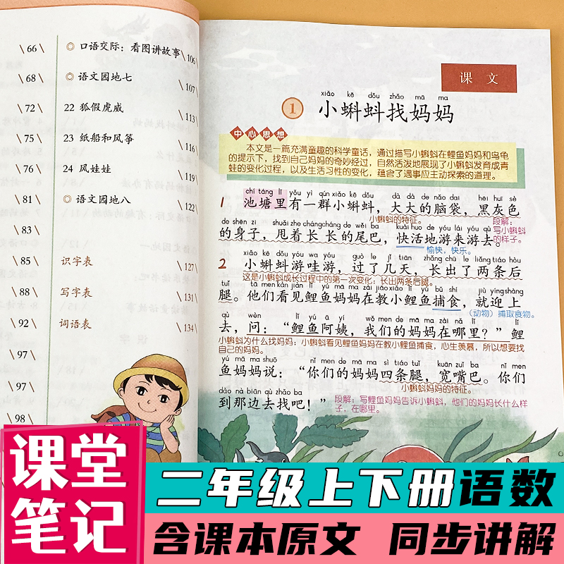二年级上册下册课堂笔记人教版