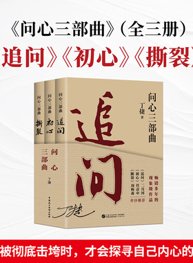 丁捷 著 问心三部曲 (全3册) 追问+初心+撕裂 反腐警示录 落马官员的罪与罚反腐纪实文学小说名家力荐 持续畅销的现象级作品 正版