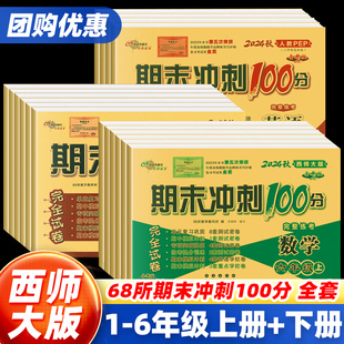 西师大版 2025期末冲刺100分试卷数学语文英语测试卷全套人教部编版一二年级三四五六年级下册单元复习卷人教版专项突破模拟卷68所