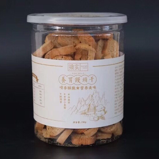 飨实养胃馒头干 飨食纯手工非油炸香酥营养原味红枣味2罐馒头干