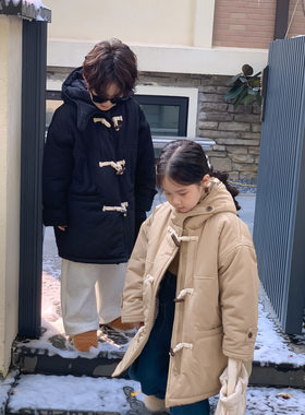 男女童加厚冬季连帽大衣外套棉服