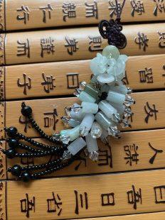 今石缘 玲珑精巧 天然翡翠A货节节高升小包挂手机挂钥匙链等饰品