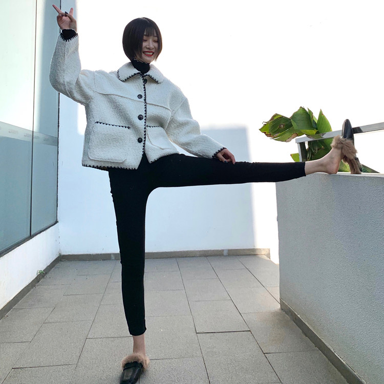 金岔子2025秋冬魔术牛仔裤女网红小脚高腰加绒黑色显瘦修身铅笔裤