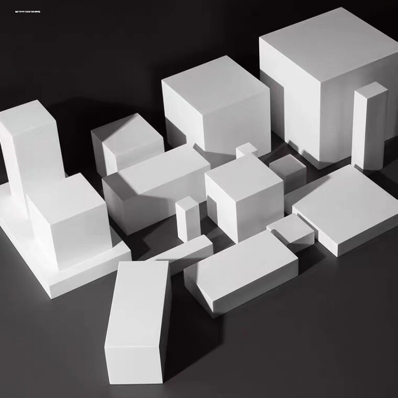 白色方块几何体摄影拍摄陈列装饰道具美术素描静物立方体