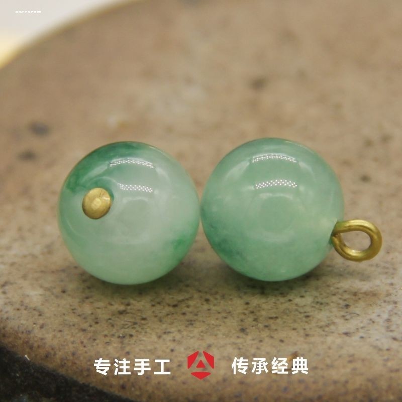 仿玉石扣子女衣服衬衣衬衫圆形珍珠纽扣玻璃汉服唐装旗袍钮扣盘扣