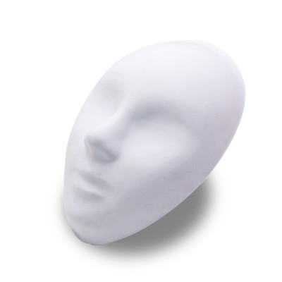 无眼无孔面具全脸谱diy空白手绘成人脸面谱游戏面具PVC塑料
