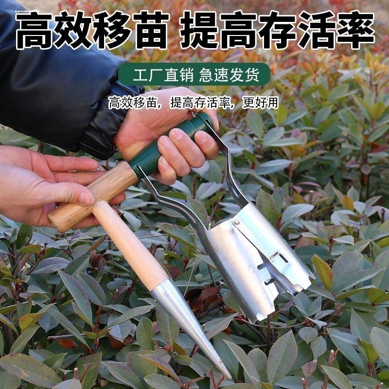 园林园艺种菜种花不锈钢移苗器园艺工具农用取苗种植工具起苗器