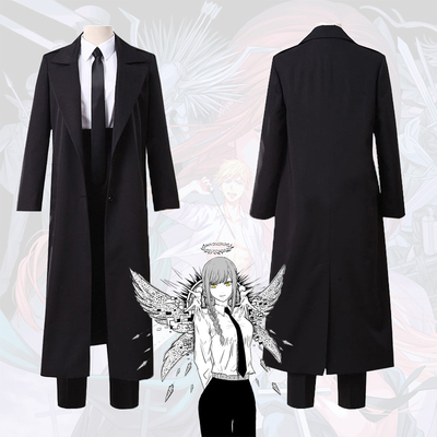 链锯人玛奇玛cos服恶魔猎人帕瓦链锯人长款黑风衣二次元cosplay服