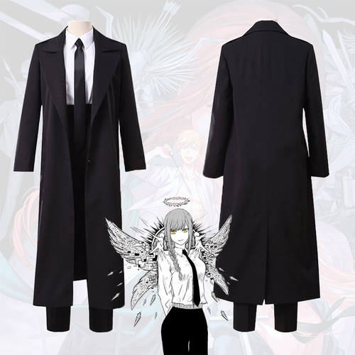 链锯人玛奇玛cos服恶魔猎人帕瓦链锯人长款黑风衣二次元cosplay服