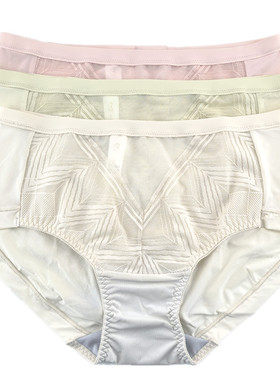 美思内衣文胸FA0519 0520配舒适无痕抗菌性感中腰平角女内裤D0519