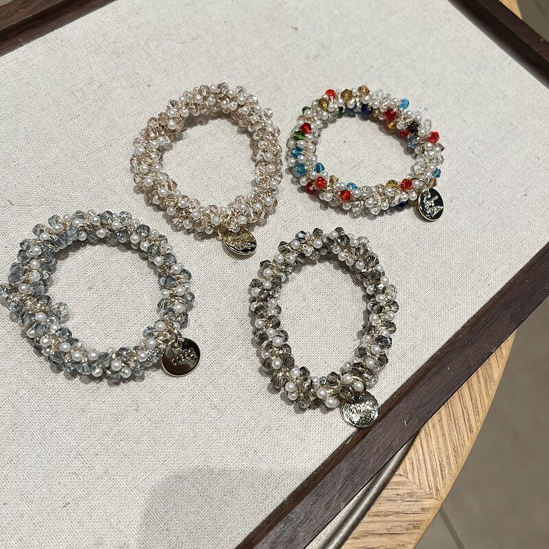 超仙橡皮筋水晶发圈ins扎头绳简约网红韩版森系发绳可爱气质头饰