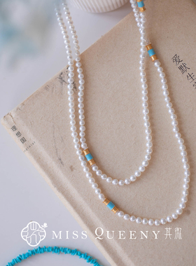 MissQueeny其微|珍珠长链纯银百搭时尚简约气质小众优雅