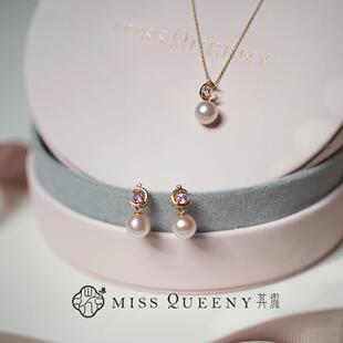 水冰月·淡水珍珠吊坠耳钉项链时尚 MissQueeny其微 少女 孤品