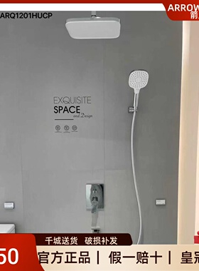箭牌暗装入墙式隐藏式嵌入式淋浴花洒套装ARQ1201U1CP/GGP枪灰色