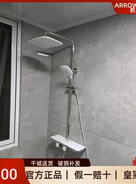 箭牌卫浴门店同款三功能花洒淋浴套装AD3312CP大平台置物洗澡喷头