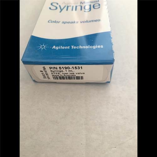 议价1mL安捷伦手动进样针PTFE头推杆Luer锁定阀5190-1531
