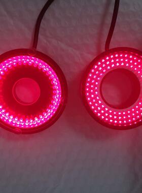 议价机器视觉红色环形光源SJ-LR-74R-H34-RD 韩12V可上镜头