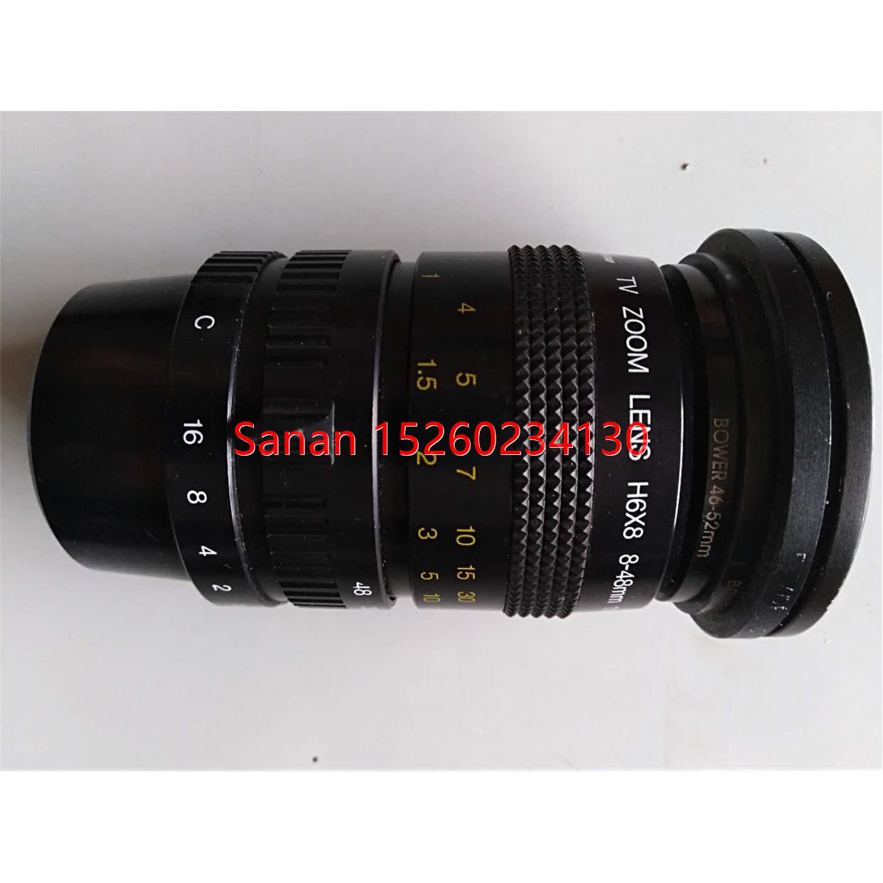 议价Rainbow镜头TV ZOOM LENS H6X8 8-48mm 1:1.0 1/2寸镜头