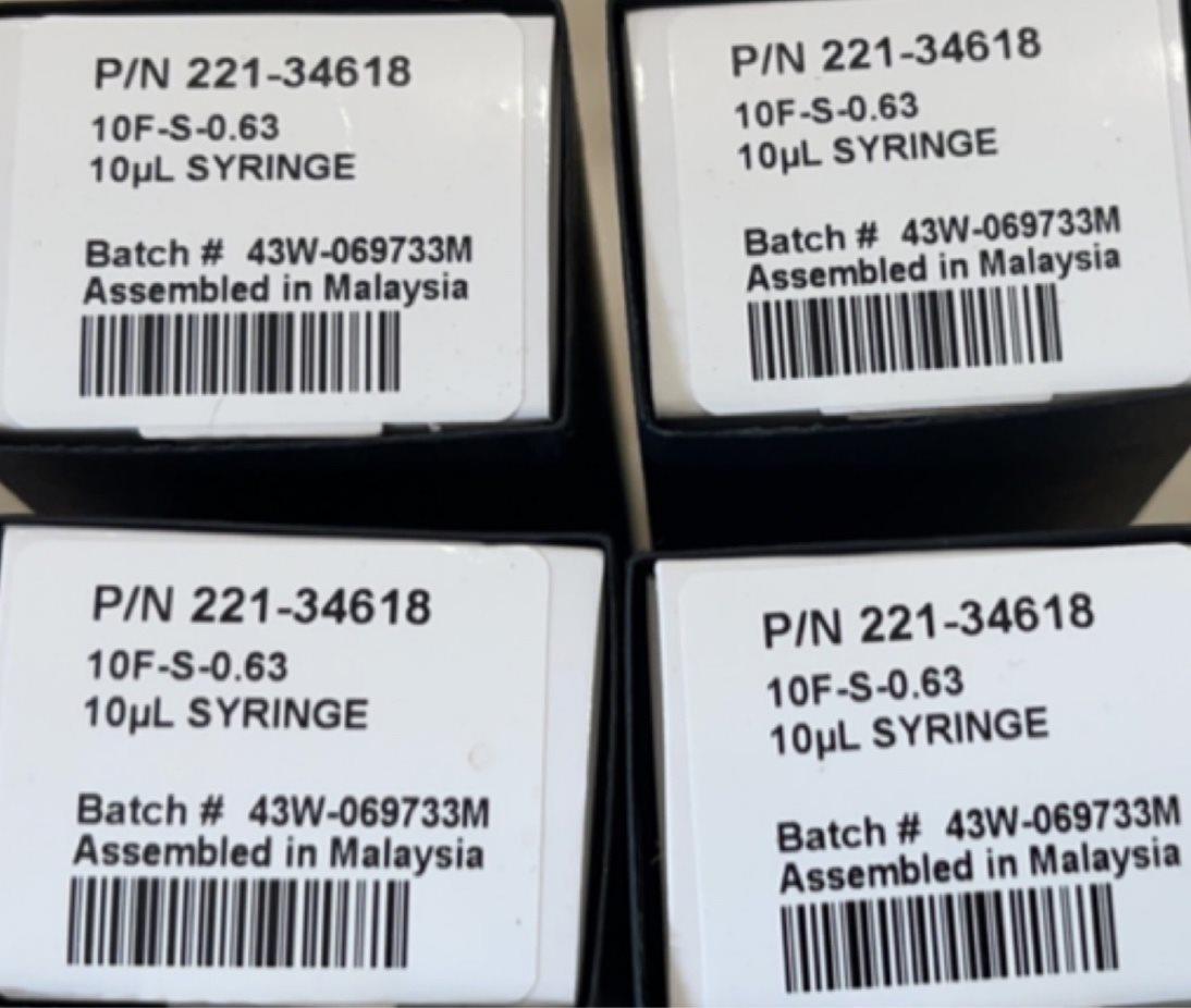 议价自动进样针 221-34618 微量进样器10ul 10微升