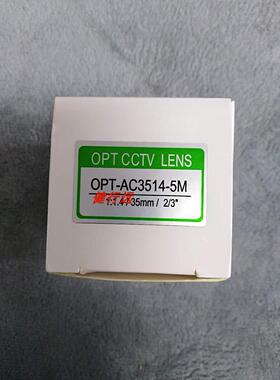 议价OPT CCTV LENS镜头 1:1.4/35mm/2/3 OPT-AC3514-5M