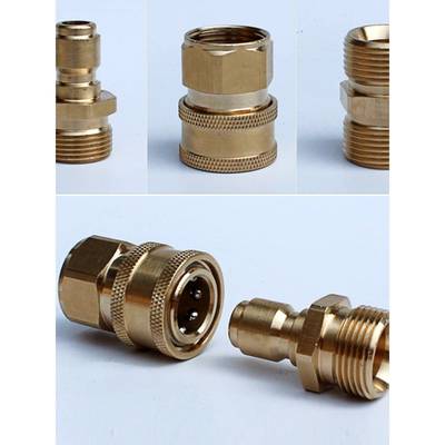 洗车机件配高压管道加长对接螺接头快进过滤器水母2380出水口螺丝