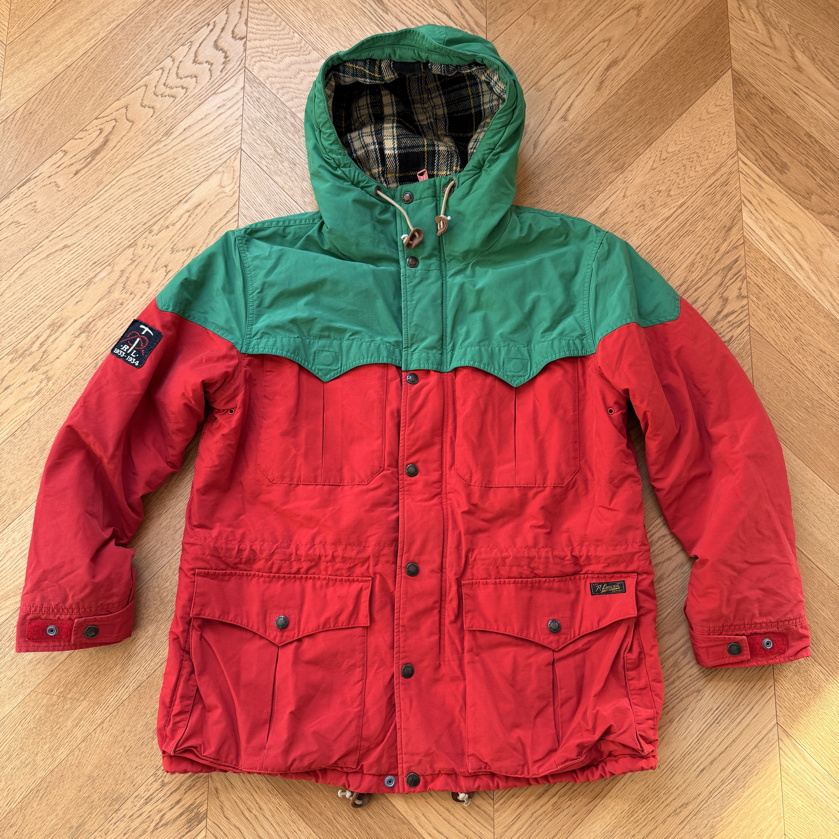 RL早期老款重磅加厚登山户外运动冲锋衣外套夹克