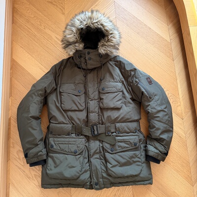 RL老款RLX高端运动系列重磅加厚高冲绒量户外猎装羽绒服大衣