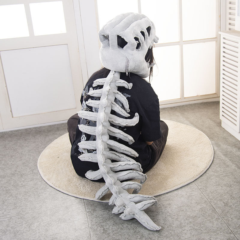 恐龙骨架头套cosplay骨骼模型装饰道具儿童成人装扮面具帽子玩具