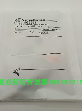 接近开关IG5559四针插头式PNP常闭IGA3008-APKG/US-104传感器全新