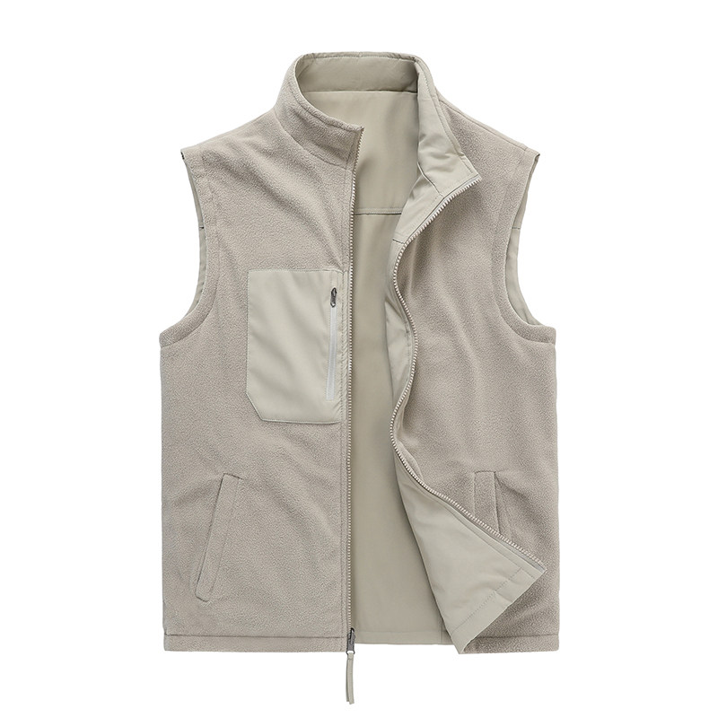 户外登山两面穿马甲外穿摄影钓鱼马甲工装马甲