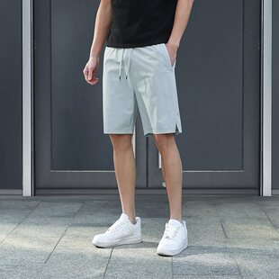 爆款 春夏新款 春夏季 简约日常通勤速干休闲五分裤 多功能后 棉感时尚