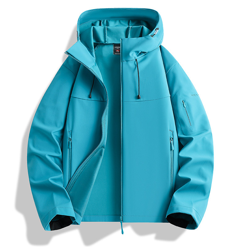 爆款主推户外冲锋衣单衣男女运动外套防风防水时尚休闲宽松连帽上