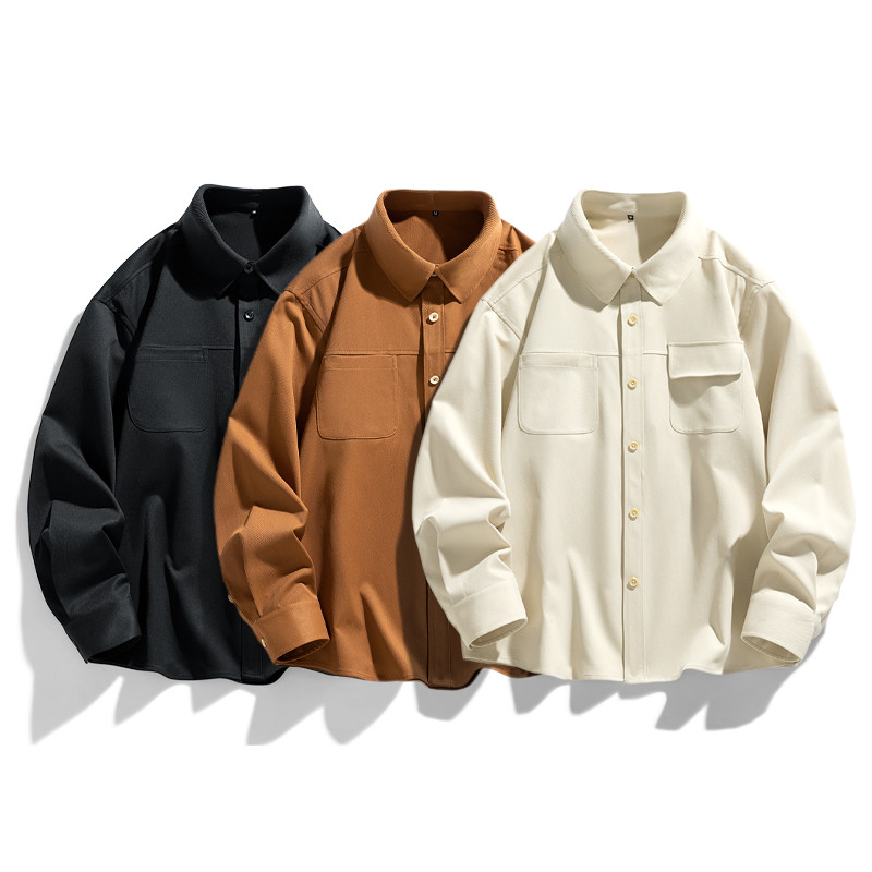 落肩仿棉长袖衬衫男-C2452K,男装,衬衫,淘宝优惠券,粉丝福利购,淘宝优惠卷