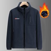 2518男挪威立领加绒马甲加厚保暖秋冬茄克