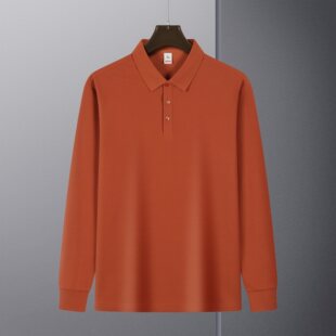宾杰【厂家直销】新品爆款翻领长袖POLO衫男2025新款春秋长袖T恤