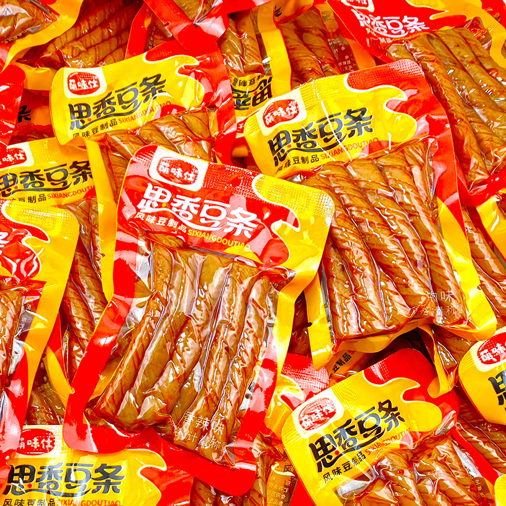 2斤香辣豆筋豆条辣条风味豆制品休闲零食宿舍便宜食品小吃相思卷