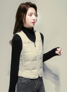 波斯顿轻薄款羽绒服马甲女款内胆波士顿官方旗舰店学生贴身小背心