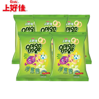 膨化洋葱圈上好佳80g大克重零食