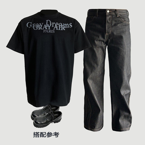 重磅280g宽松上衣美式复古潮短袖