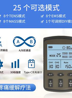双通道TENS经络保健理疗仪脉冲
